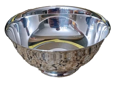 VTG 1989 Reed&Barton Silverplate Paul Revere 8"Bowl w/lining 100 Yr Warranty#104 - Image 1 of 4