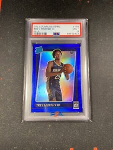 2021-22 Donruss Optic Trey Murphy III RC #178 Blue Holo # /59 PSA 9 Pelicans