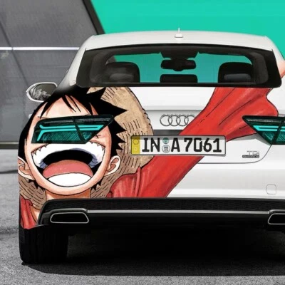 ANIME ONE PIECE VINYL GRAPHICS CAR STICKER REAL END CAR BACK STICKER FIT ANY CAR - Image 1 of 2