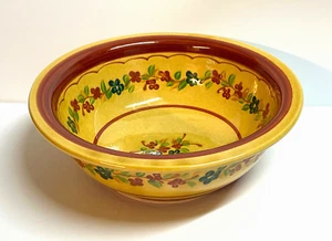 WILLIAM SONOMA TERRE E PROVENCE POTTERY 9 1/2" X 3 1/4" SERVING BOWL FRANCE - Picture 1 of 4