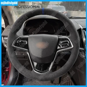 Hand sewn Hand Stitch Alcantara Steering wheel Cover for Cadillac ATS CTS 2014+ - Picture 1 of 10