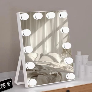 9 LED Bulb Hollywood Makeup Mirror 360° Rotating Vanity Light Mirror with USB - Picture 1 of 5
