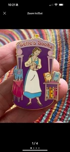 Disney Auktion P.I.N.S Belle’s Bookstore Beauty Beast LE 500 Disney Pin - Bild 1 von 4
