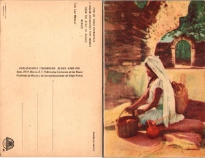 Postkarte einer Indianerin in traditioneller Kleidung in Oaxaca, Mexiko - Bild 1 von 1