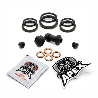 Honda CBR1100XX Blackbird 2 2002 Rear Brake Caliper Seal Service Kit Rebuild Set Foto 1 de 4
