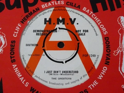 DEMO PROMO-THE CRESTERS-I JUST DON'T UNDERSTAND-HMV SCARCE 60's BEAT - Image 1 of 2
