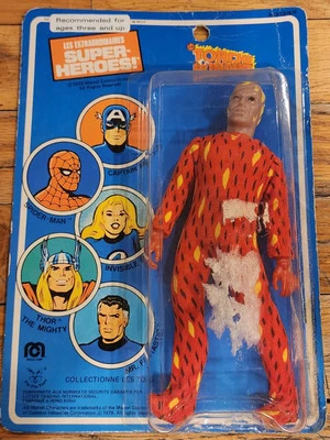 FIGURA DE ACCIÓN VINTAGE MEGO HUMAN ANTORCH 8" LES EXTRAORDINARARIES 1979 TARJETA FRANCESA Foto 1 de 4