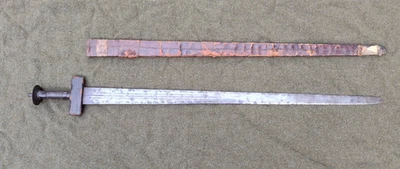 Antique 1800's Orig. North African Takouba Sword & Sheath Crusader's Esq - Image 1 of 4