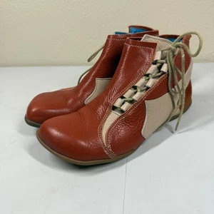 John Fluevog Herren Größe 7 Stiefel Braun Spitze - Bild 1 von 8