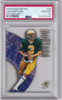 Fleer Retro 2013 - 1999 Ex Century Joe Montana #28 (Pop 1) 👑💎 Foto 1 de 2