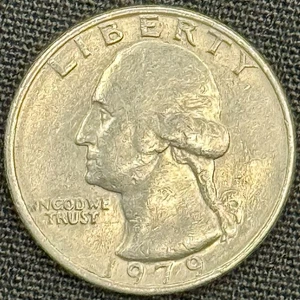 1979 kein Münzzeichen zirkuliert mit Zeichen Quarter Dollar  - Bild 1 von 4