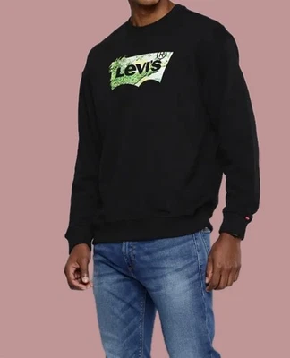 Levi’s Classic Batwing Logo Standard Graphic Jumper  Logo Crew Sweatshirt XL  - Image 1 of 4