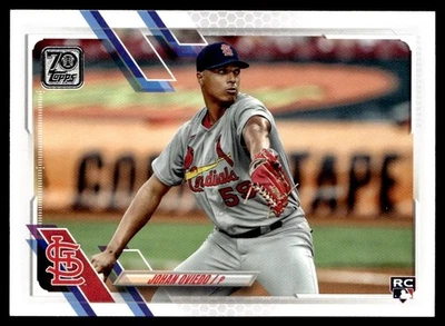 2021 Topps Johan Oviedo Rookie St. Louis Cardinals #535 - Image 1 of 2