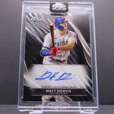 Matt Mervis - 2024 Topps Chrome Black Auto - #CBA-MME - Image 1 of 2
