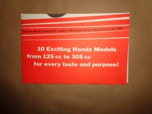 Used Honda 125cc to 305cc Models Brochure Poster - Bild 1 von 4