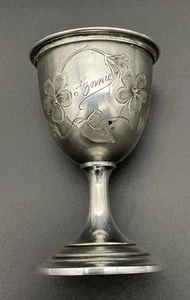 Sterling Silber Eierbecherhalter Brite Schliff 800 Silber Top Zustand "Annie" - Bild 1 von 14