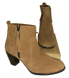 NWOB Sam & Libby Kiyana Beige Suede Ankle Booties 8 M - Picture 1 of 5