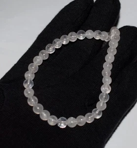 Collar de piedras preciosas de cuarzo rosa natural plata de ley 925 26" cadena como se ve AAA - Imagen 1 de 9