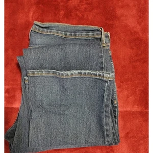 Pantalones de mezclilla Old azul marino Bootcut 12 ligeros elásticos suaves diseño de 5 bolsillos - Imagen 1 de 7
