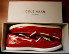 Vtg Womens Size 10 B Cole Haan Nantucket Camp Moc Patent Leather Shoes Red