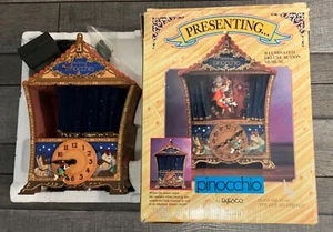 Rare Enesco Disney Pinocchio Theater Music Box-Not Working-For Repair or Parts - Picture 1 of 13