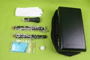 Oboe Bonito Sonido Tecla C Cuerpo de Ebonita 3a Octava Izquierda F Resonancia Profesión a-01 - Imagen 1 de 9