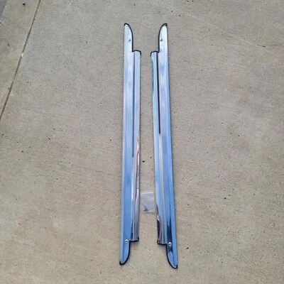 Placas de umbral de puerta cromadas Volvo 262 Bertone raras 242 pulidas 240 cupé 262C 142 Foto 1 de 4