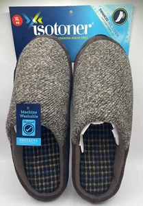 Isotoner BROWN Slip-on Men's Slippers - XL 11-12 - NEW WITH TAGS! - Picture 1 of 4