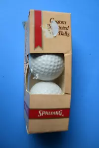 Spalding Custom Imprinted Golf Balls - NEW in original box- 2 balls - Valspar #4 - Picture 1 of 8