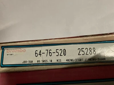25288 2 discos/rotores de freio dianteiro Brembo serve para Nissan 720 Pathfinder não chinês - Imagem 1 de 2