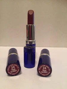 3 X COLLECTION 2000 TRUE GLOSSY LIPSTICK No.24 - Picture 1 of 2