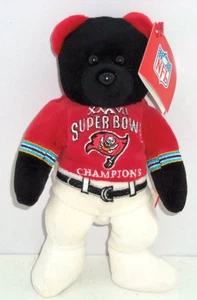Tampa Bay Buccaneers Bear Super Bowl 37 Bean Bag Equipo de Fútbol Americano NFL Nuevo De Colección - Imagen 1 de 2