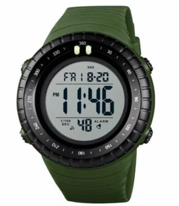 SKMEI Unisex Digital Sports Watch Large Dial Plastic Case w/ Rubber Band - Picture 1 of 2