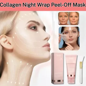 HOYGI Collagen Overnight Wrapping Peel Off Facial Mask Renewal Night Skin Care - Picture 1 of 24
