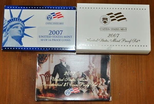 United States Mint 2007-S 14 Proof Coins Set w/Box & COA - Picture 1 of 3
