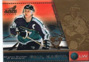 Paul Kariya 1998 Pacific Aurora "Championship Fever" #1 Anaheim Ducks