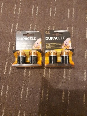 GENUINE 2X DURACELL C SIZE PLUS POWER ALKALINE BATTERIES (LR14, MN1400, MX1400) - Image 1 of 2