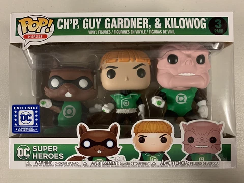 Ch'P, Guy Gardner & Kilowog (3 Pack) ~ DC Heroes Green Lantern ~ Funko Pop Vinyl Cover