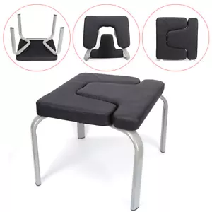 Silla de Yoga Inversión Banco Taburete Soporte para la Cabeza Fitness Banco de Trabajo Gimnasio en Casa Negro NUEVO - Imagen 1 de 11