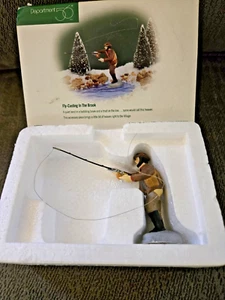 Dept 56 #56633 Fly-Casting In The Brook Village Accessories, New England Series - Picture 1 of 2