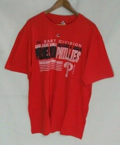 Philadelphia Phillies Shirt Mens 2XLarge NL East Red - Picture 1 of 4