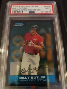 BILLY BUTLER 2006 Bowman Chrome Draft Prospects #FG36 RC PSA GEM MINT 9 - Picture 1 of 6