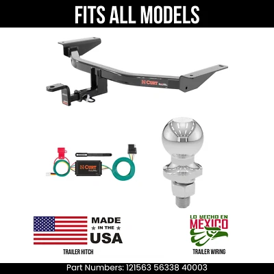 For 16-23 Mazda CX-9 Trailer Hitch 4 Pin Wiring 2" Ball Fits All Curt 3.5K 1.25" - Image 1 of 4