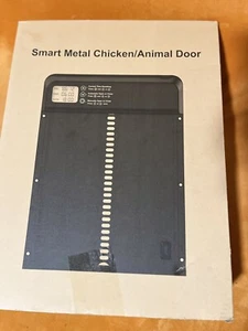 Automatic Smart Metal Chicken/Animal Coop Door With Timer - Black - New - Picture 1 of 1