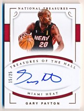 2016-17 National Treasures Gary Payton Treasures of the Hall Bronze Auto (15/25)