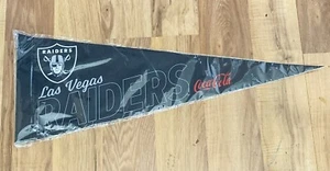 Las Vegas Raiders NFL Pennant From Aug 13 2023 Size 24x9in Brand New in Plastic! - Picture 1 of 2