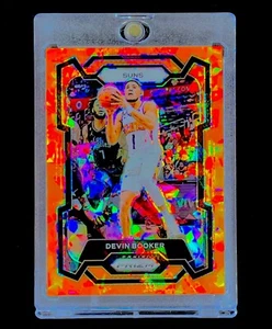 DEVIN BOOKER ORANGE SAPPHIRE REFRACTOR HOLO Prizm Rare Non Auto - SUNS - Picture 1 of 5