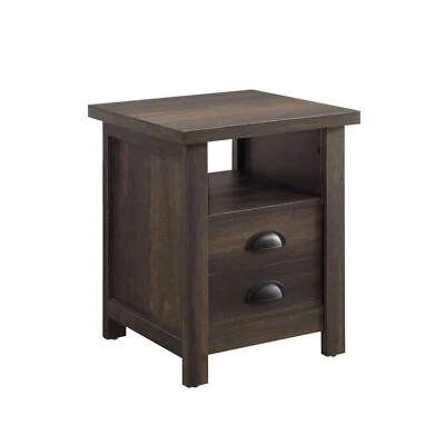 Better Homes & Gardens Granary Modern Farmhouse End Table, Rustic Gray/Brown - Изображение 1 из 4