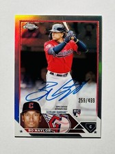 2023 Topps Chrome Bo Naylor Refractor /499 AUTOGRAPH AUTO ROOKIE CARD