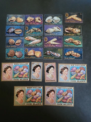 Stamps Cook Islands Scott #381-402 hinged Cover